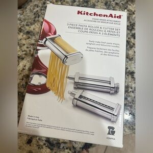 KitchenAid Stand Mixer 3 Piece Pasta Roller & Cutter Attachment Accessory